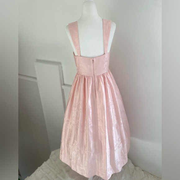 BHLDN Satin Midi Dress, Aletta/Blaine Square-neck Anthropologie 4 - Picture 9 of 16